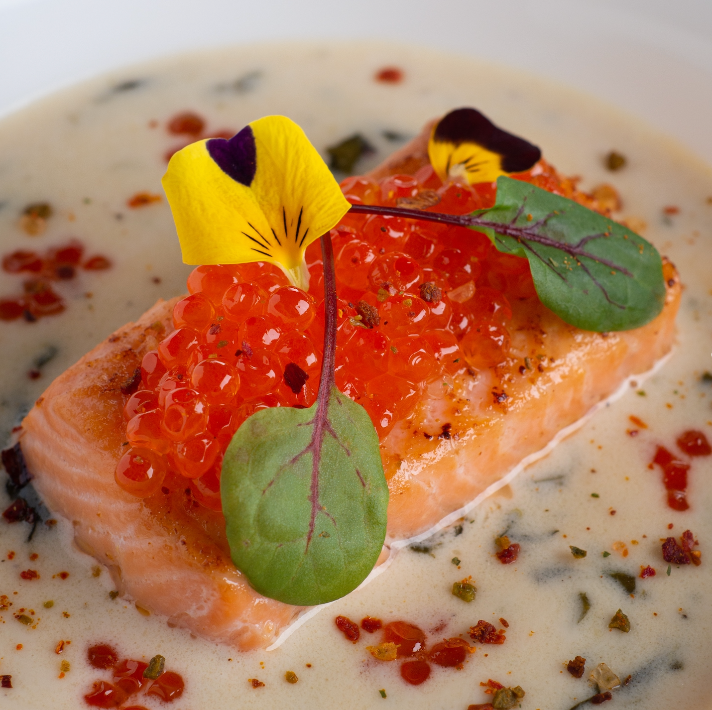 Salmon roe pickled in soy sauce